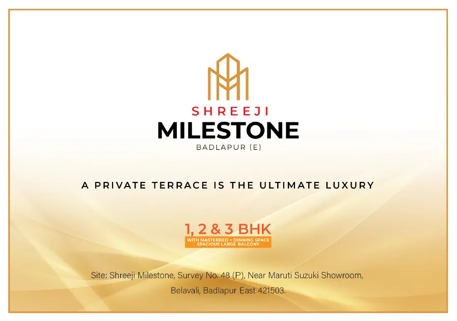 Shreeji Milestone Premium Flats in Badlapur East
